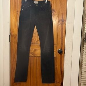 Current/Elliott The Slim Straight Black Denim Jeans Size 29 NWT